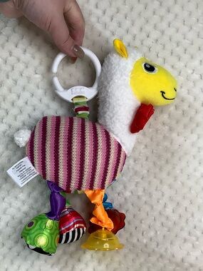 Lamaze Leandro The Llama Clip and Go 9 inches Sensory Toy